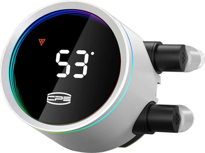 Система водяного охлаждения PcCooler DA360 Pro Digital WH ARGB Soc-AM5/AM4/1200/1700/1851 белый 4-pin Al LCD 300W Ret (DA360PRO-WHAWXL-GL)