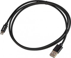 Кабель USB (m)-Lightning (m) 1м черный