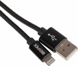 Кабель USB (m)-Lightning (m) 1м черный