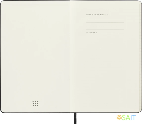 Ежедневник Moleskine ACADEMIC Large 130х210мм датир.18мес 592стр. черный