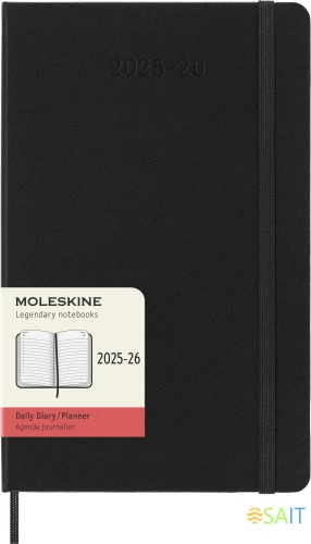 Ежедневник Moleskine ACADEMIC Large 130х210мм датир.18мес 592стр. черный