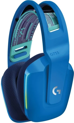 Наушники с микрофоном Logitech G733 Lightspeed синий накладные Radio оголовье (981-000945)