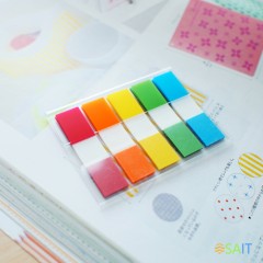 Закладки самокл. индексы пластиковые Stick`n 26071 45x12мм с цветным краем 5цв.в упак. 20лист Z-сложения европодвес