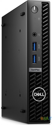 Неттоп Dell Optiplex 7010 Micro i3 13100T (2.5) 16Gb SSD512Gb UHDG 730 Linux Ubuntu GbitEth WiFi BT 260W мышь клавиатура черный (7010-3650)