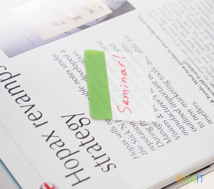 Закладки самокл. разделители пластиковые Stick`n 21608 38x51мм с цветным краем 4цв.в упак. 6лист европодвес