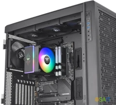 Устройство охлаждения(кулер) Thermaltake Astria 400 ARGB Soc-AM5/AM4/1200/1700/1851 черный 4-pin 26.8dB Al 230W Ret (CL-P120-CA12SW-A)