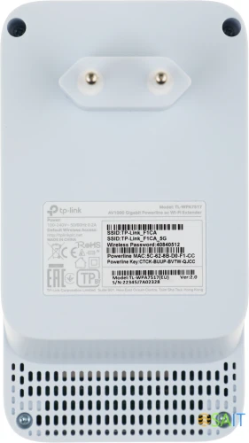 Сетевой адаптер Powerline TP-Link TL-WPA7517 KIT AV1000 Gigabit Ethernet (упак.:2шт)