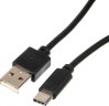 Кабель USB (m)-USB Type-C (m) 1.8м черный
