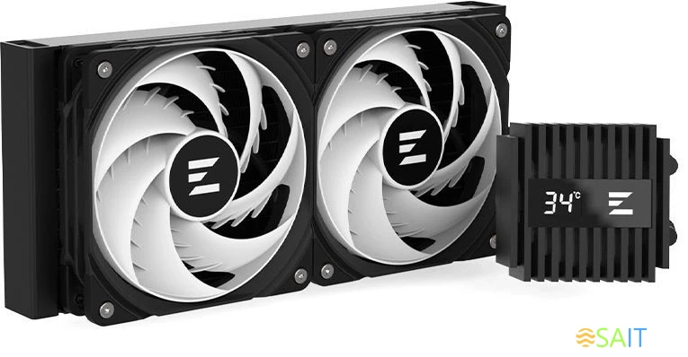 Система водяного охлаждения Zalman Alpha2 A24 ARGB Soc-AM5/AM4/1200/1700/1851 черный 4-pin 29.7dB Al+Cu LCD 320W 2000gr Ret (ALPHA2 A24 BLACK)