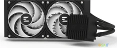 Система водяного охлаждения Zalman Alpha2 A24 ARGB Soc-AM5/AM4/1200/1700/1851 черный 4-pin 29.7dB Al+Cu LCD 320W 2000gr Ret (ALPHA2 A24 BLACK)