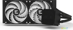 Система водяного охлаждения Zalman Alpha2 A24 ARGB Soc-AM5/AM4/1200/1700/1851 черный 4-pin 29.7dB Al+Cu LCD 2000gr Ret (ALPHA2 A24 BLACK)