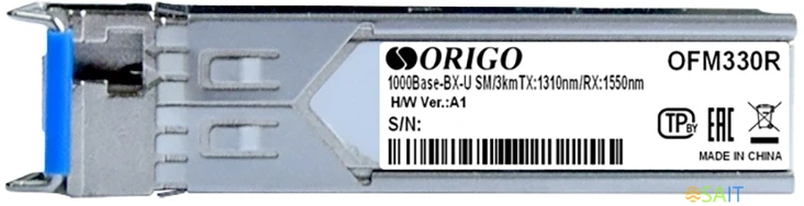 Трансивер Origo OFM330R/10KM оптич. SFP SM Tx:1310нм Rx:1550нм до 10км (OFM330R/10KM/A1A)