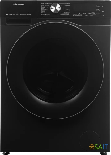 Стиральная машина Hisense WD5S1045BB пан.англ. класс: A загр.фронтальная макс.:10.5кг (с сушкой) черный инвертор