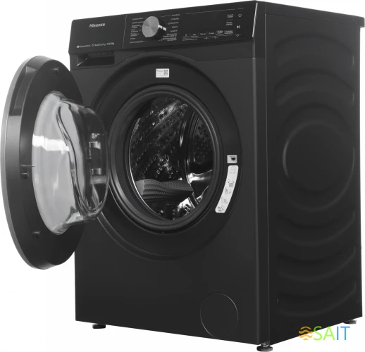 Стиральная машина Hisense WD5S1045BB пан.англ. класс: A загр.фронтальная макс.:10.5кг (с сушкой) черный инвертор