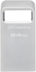 Флеш Диск Kingston 64Gb DataTraveler Micro DTMC3G2/64GB USB3.0 серебристый