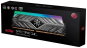 Память DDR4 8GB 3600MHz A-Data AX4U36008G18I-ST41 XPG Spectrix D41 RGB RTL Gaming PC4-28800 CL18 DIMM 288-pin 1.35В с радиатором Ret