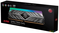 Память DDR4 8GB 3600MHz A-Data AX4U36008G18I-ST41 XPG Spectrix D41 RGB RTL Gaming PC4-28800 CL18 DIMM 288-pin 1.35В с радиатором Ret