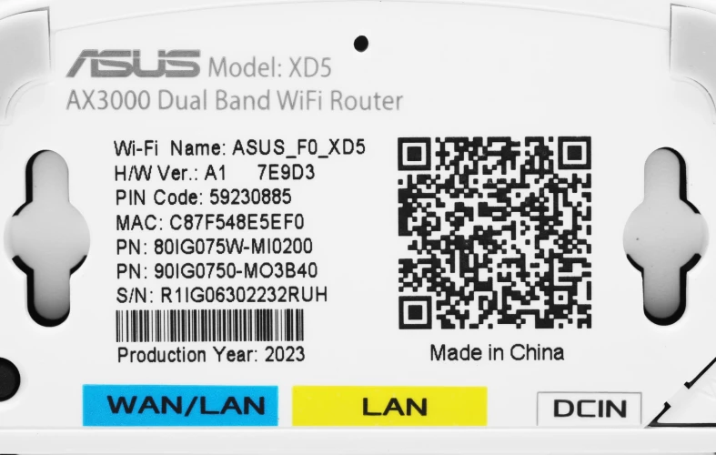 Бесшовный Mesh роутер Asus ZenWiFi XD5 (XD5 (W-2-PK)) AX3000 10/100/1000 компл.:устройство/крепления/адаптер белый (упак.:2шт)