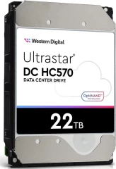 Жесткий диск WD SATA-III 22TB 0F48155 WUH722222ALE6L4 Server Ultrastar DC HC570 512E (7200rpm) 512Mb 3.5"