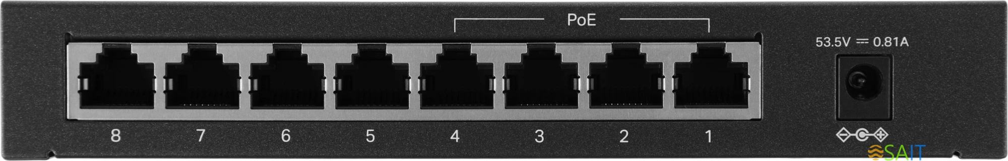 Коммутатор TP-Link TL-SF1008LP (L2) 8x100Мбит/с 4PoE 41W неуправляемый