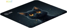 Коврик для мыши Cactus Black Cat 250x200x3мм (CS-MPC-D09S)
