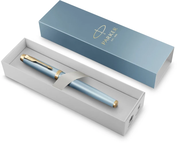 Ручка роллер Parker IM Writing Rituals T331 (2203893) бирюзовый F черн. черн. подар.кор.