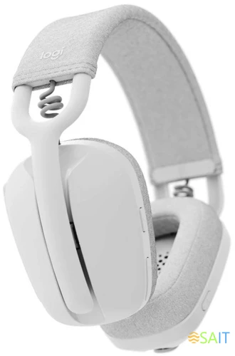 Наушники с микрофоном Logitech ZONE Vibe 100 белый мониторные BT оголовье (981-001219)