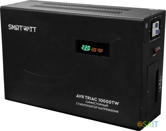 Стабилизатор напряжения Smartwatt AVR Triac 10000TW 10000ВА черный