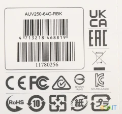 Флеш Диск A-Data 64Gb UV250 AUV250-64G-RBK USB2.0 серебристый