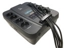 ИБП SPD-750U LCD, линейно-интерактивный, цифровой дисплей, 750 ВA, 450 Вт, 4 евророзетки с резервным питанием, 4 евророзетки с фильтрацией, USB, защита RJ45/RJ11, батарея свинцово-кислотная 12В 9Ач, ШхГхВ 285х232х103мм, 7.4 кг Powercom SPD-750U LCD USB