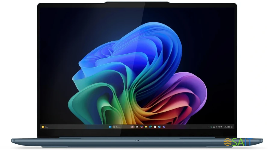 Ноутбук Lenovo Yoga Slim7 14AKP10 Ryzen AI 5 340 16Gb SSD1Tb AMD Radeon 840M 14" OLED 2.8K (2880x1800) Windows 11 Home turquoise WiFi BT Cam (83JY0009RK)