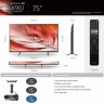 Телевизор LED Sony 75" XR-75X90J BRAVIA черный 4K Ultra HD 100Hz DVB-T DVB-T2 DVB-C DVB-S DVB-S2 USB WiFi Smart TV