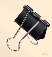 Зажимы Deli EZ65 металл 19мм черный (упак.:12шт) картонная коробка