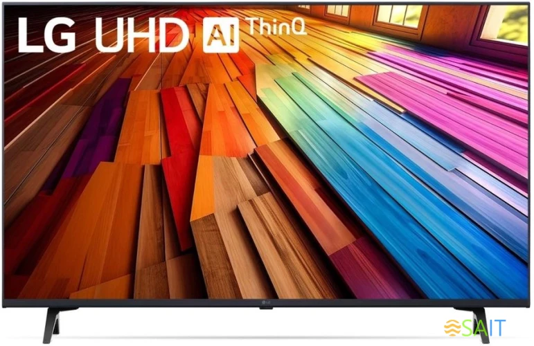 Телевизор LED LG 75" 75UT80006LA.ARUG черный 4K Ultra HD 60Hz DVB-T DVB-T2 DVB-C DVB-S DVB-S2 USB WiFi Smart TV