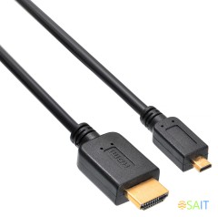 Кабель аудио-видео Buro HDMI 1.4 HDMI (m)/Micro HDMI (m) 5м. черный (MICROHDMI-5M)