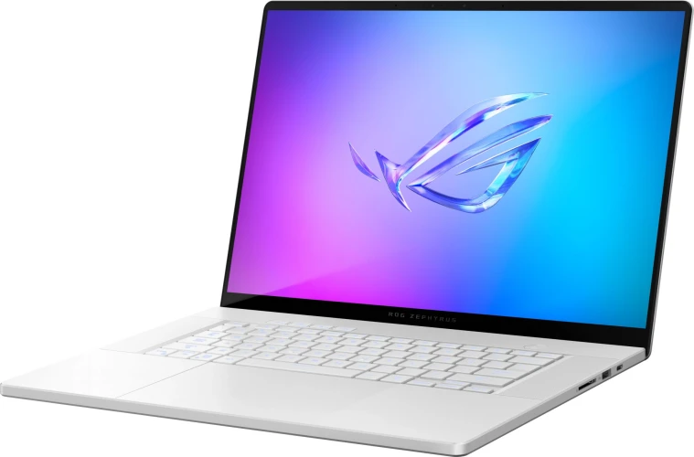 Ноутбук Asus ROG Zephyrus G16 GA605WI-QR111 Ryzen AI 9 HX 370 32Gb SSD1Tb NVIDIA GeForce RTX4070 8Gb 16" OLED 2.5K (2560x1600) noOS white WiFi BT Cam Bag (90NR0J92-M00760)