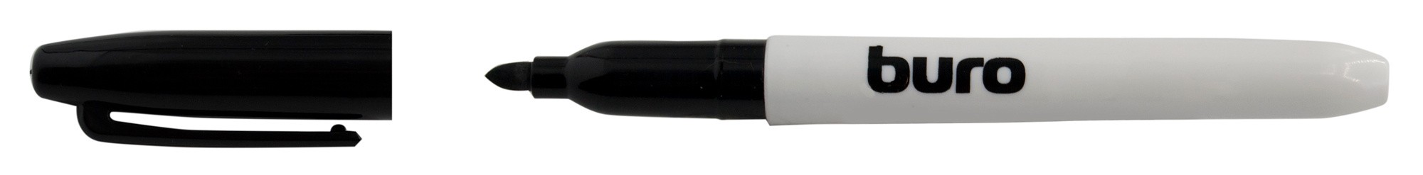 Маркер для досок Buro пулевидный пиш. наконечник 2.5мм черный коробка