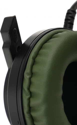 Наушники с микрофоном A4Tech Bloody J450 черный/зеленый 1.8м мониторные оголовье (J450)