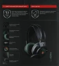 Наушники с микрофоном A4Tech Bloody J450 черный/зеленый 1.8м мониторные оголовье (J450)