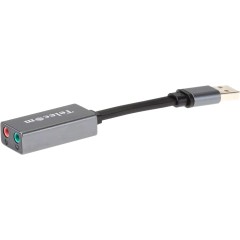 Переходник Адаптер Telecom USB 2.0 Type C M/2 x Jack 3.5 mm F (TA313U)