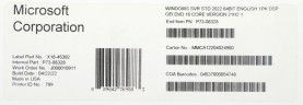Операционная система Microsoft Windows Server Standard 2022 64Bit Eng 1pk DSP OEI DVD 16 Core (P73-08328)
