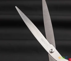 Ножницы Deli EM611 офисные 210мм ручки пластиковые сталь ассорти чехол с европод.