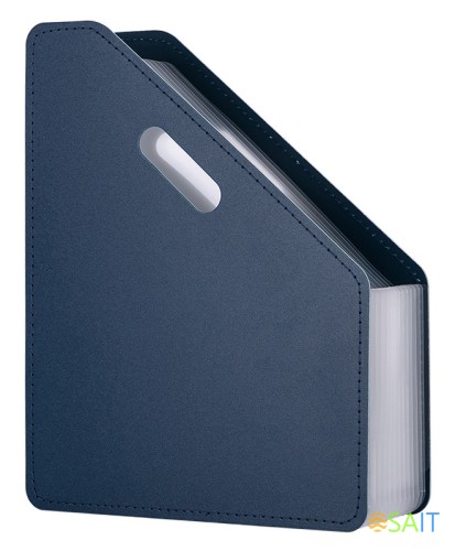 Лоток вертикальный Deli 63952DK-BLUE для бумаг A4 темно-синий полипропилен