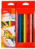 Карандаши цв. Deli EC00300 ColoRun трехгран. тополь 12цв. коробка/европод.