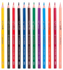 Карандаши цв. Deli EC00300 ColoRun трехгран. тополь 12цв. коробка/европод.