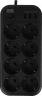 Сетевой фильтр Powercom SP-08 USB03AB 1.8м 1.8м (8 розеток) черный (коробка)