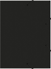 Папка-короб на резинке Бюрократ -BA40/07BLCK пластик 0.7мм корешок 40мм A4 черный