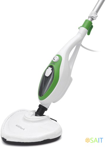 Швабра паровая Kitfort КТ-1004-2 1500Вт зеленый/белый