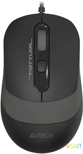 Мышь A4Tech Fstyler FM10T серый/черный оптическая 1600dpi USB для ноутбука 3but (FM10T GREY)