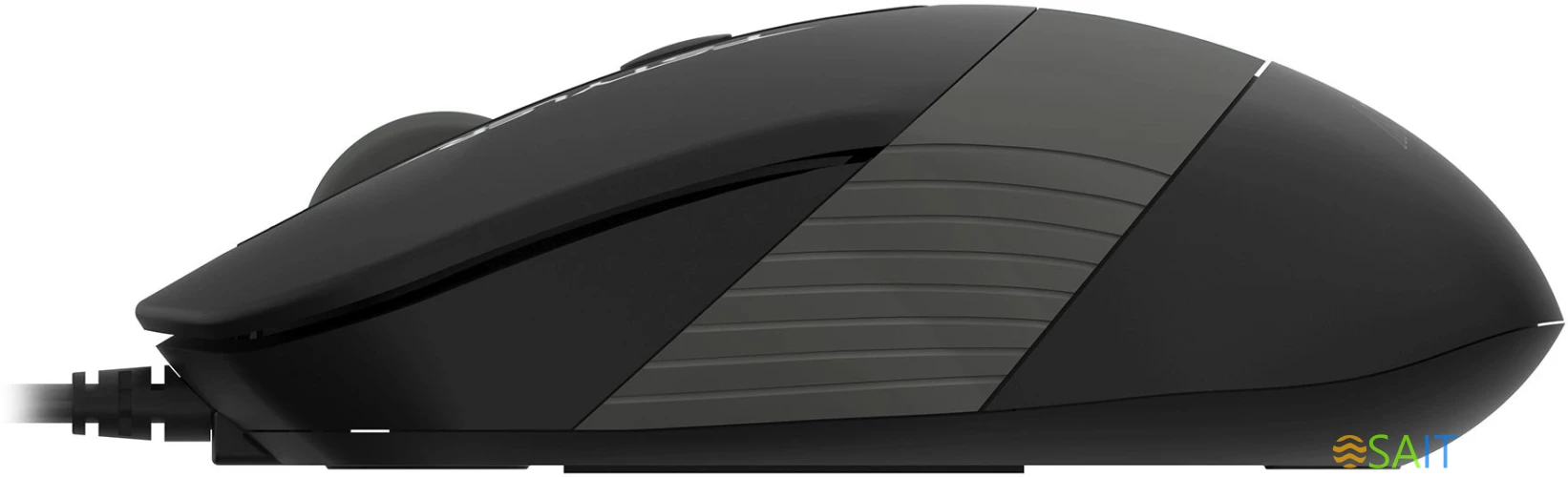 Мышь A4Tech Fstyler FM10T серый/черный оптическая 1600dpi USB для ноутбука 3but (FM10T GREY)